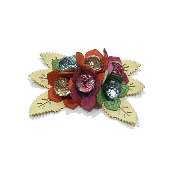 Fi93,Fabric Flower ,shoe upper leather,beading ornament,leather shoe ornament