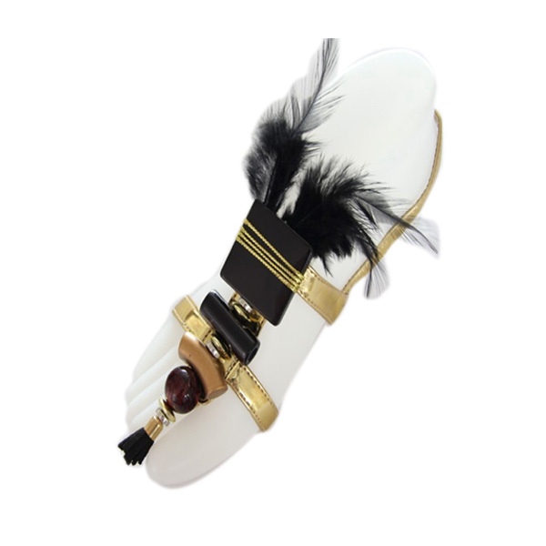 UP2159B,Sandal Upper ,Vamp Sandal ,feather sandal shoe upper,sandal shoe upper,shoe ornament